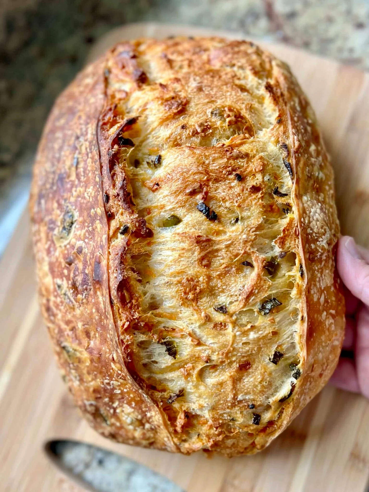 Cheddar Jalapeno Sourdough